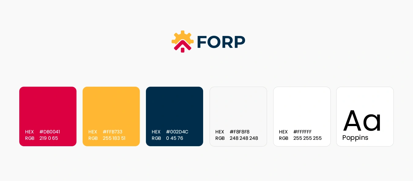 Kolory strony internetowej FORP