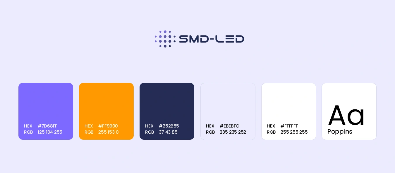Kolory strony internetowej SMD-LED Blog