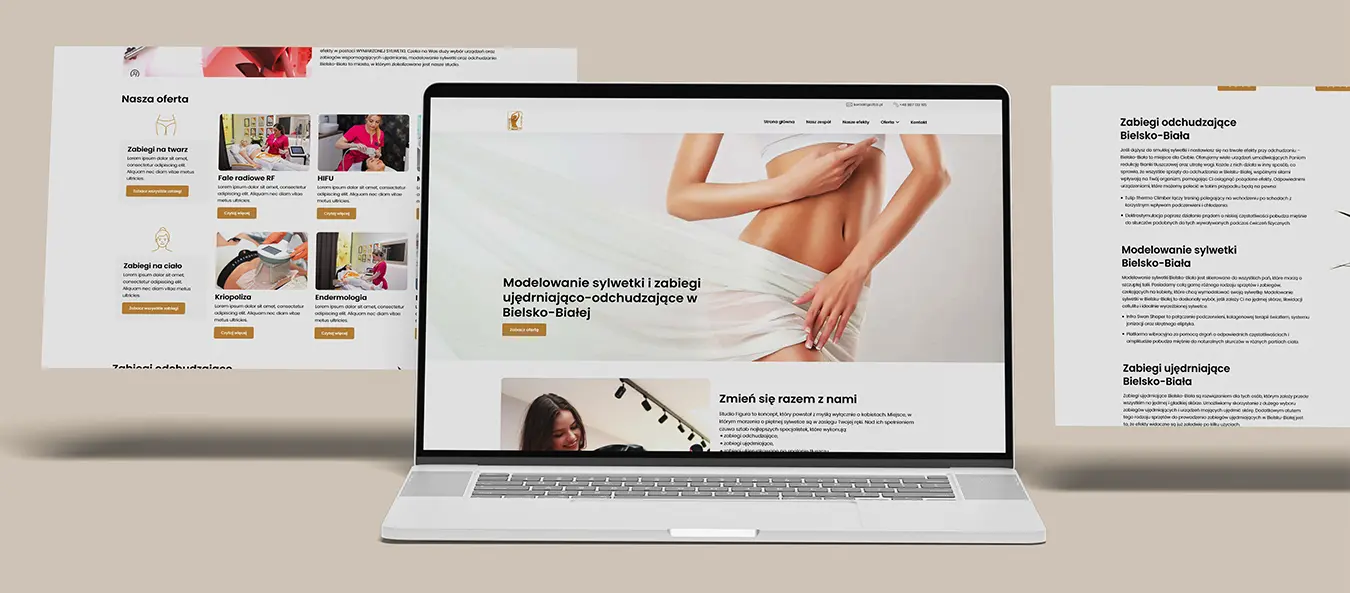 Prezentacja strony internetowej Studio Figura