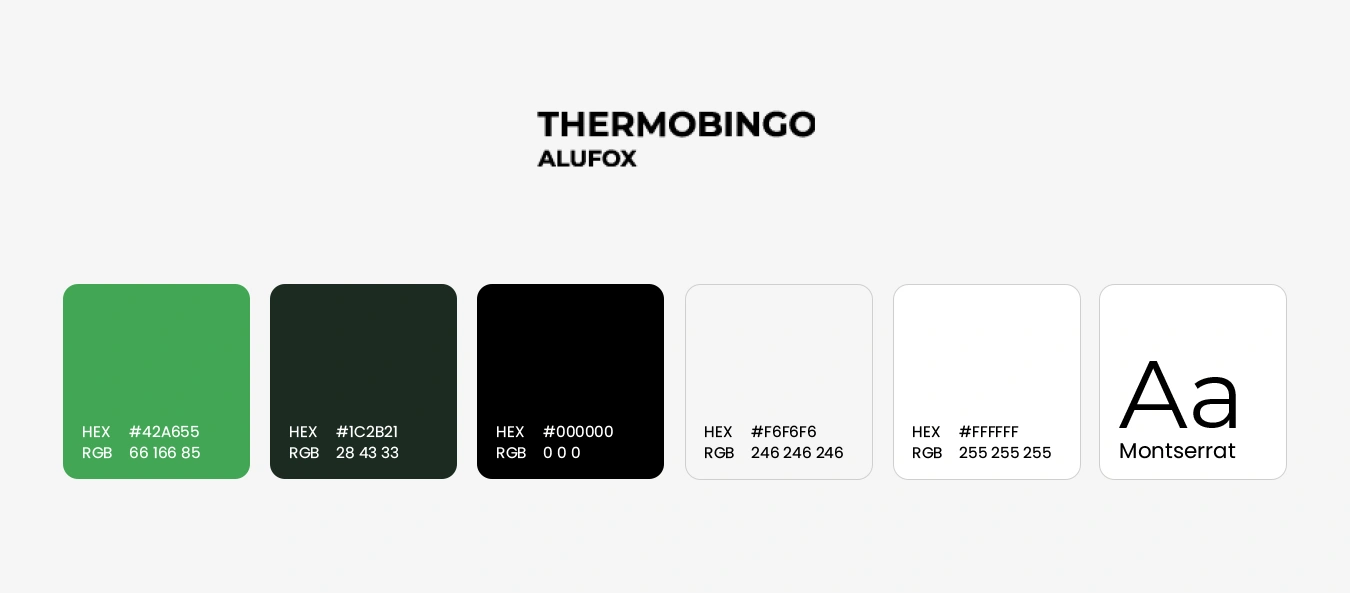 Kolory strony internetowej Thermobingo