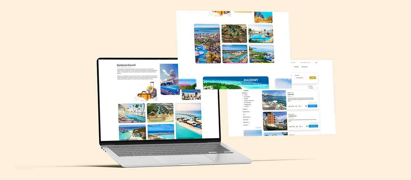 Prezentacja strony internetowej Traveltime