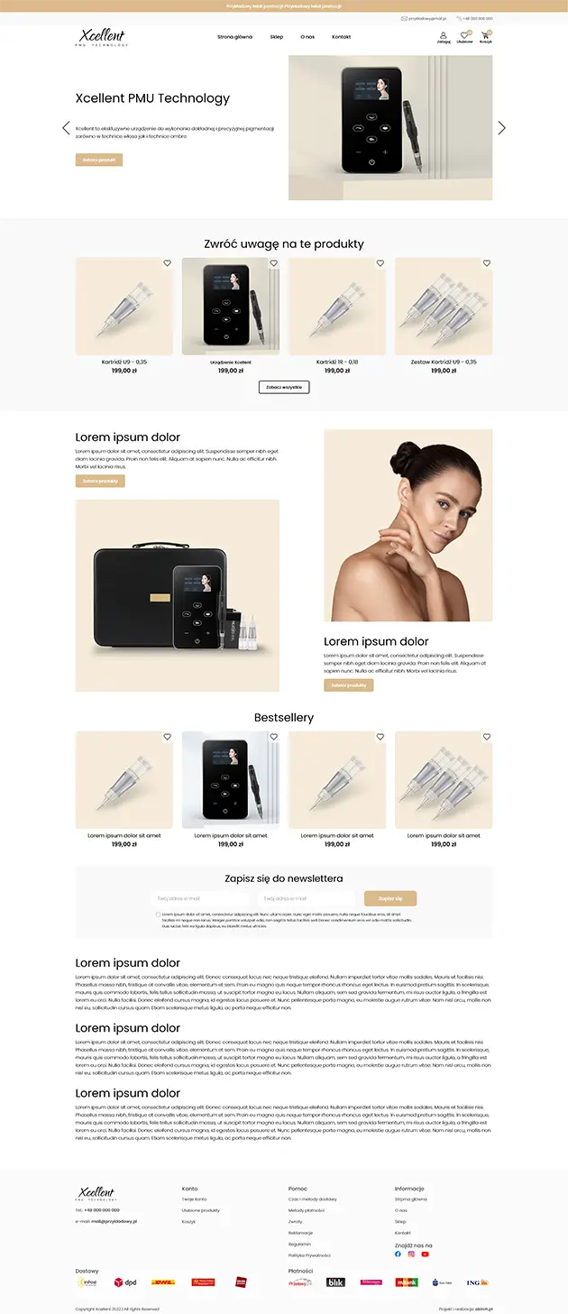 Xcellent Strona internetowa